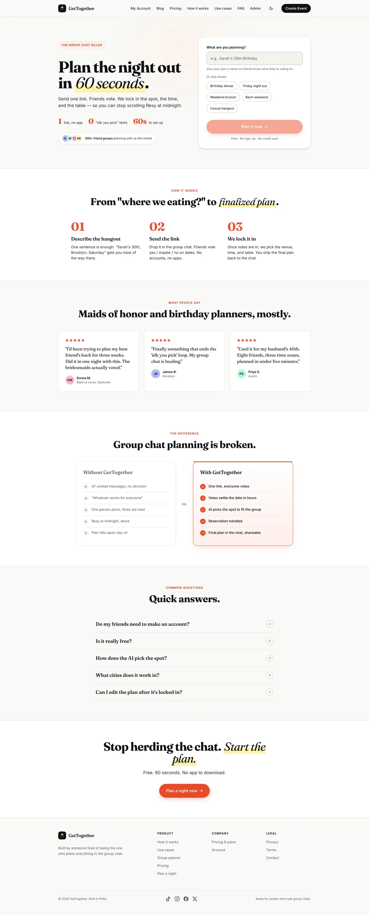 GetTogether Planner screenshot 4