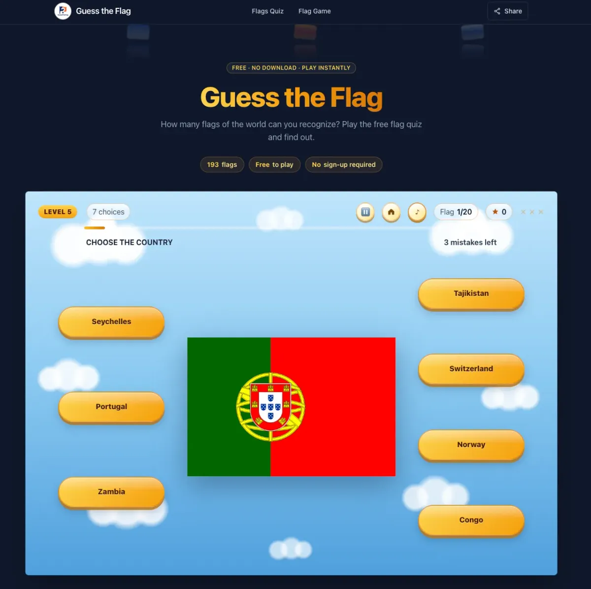 GuessTheFlag screenshot 1