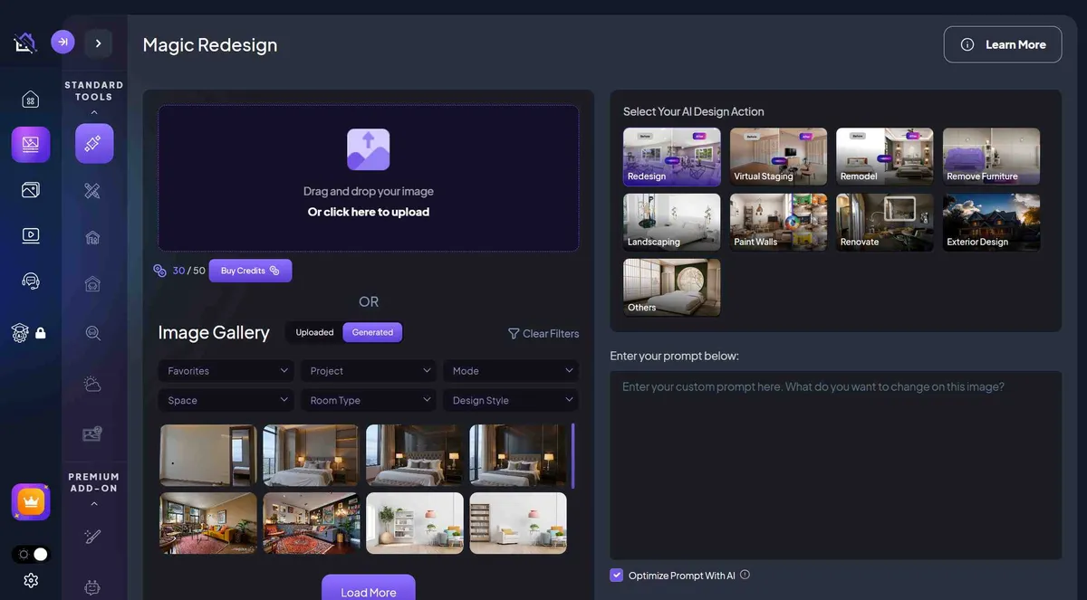 HomeDesignsAI screenshot 2