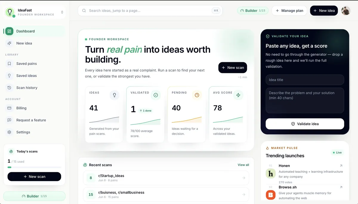 ideaFast screenshot 2