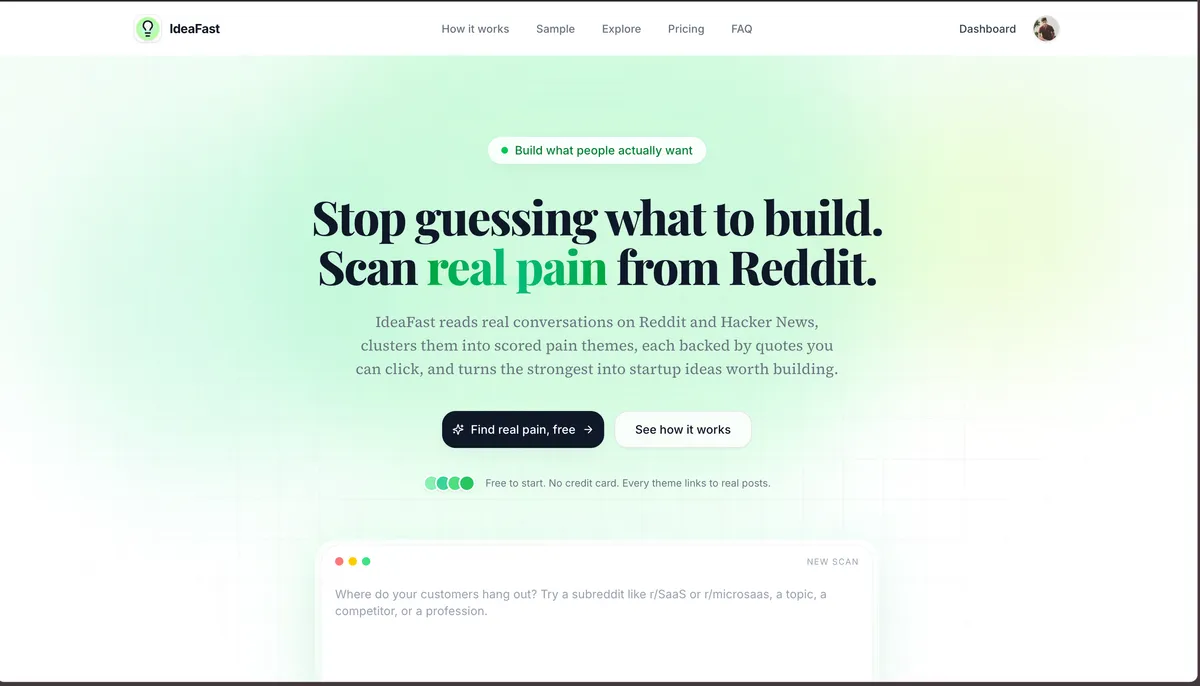 ideaFast screenshot 1