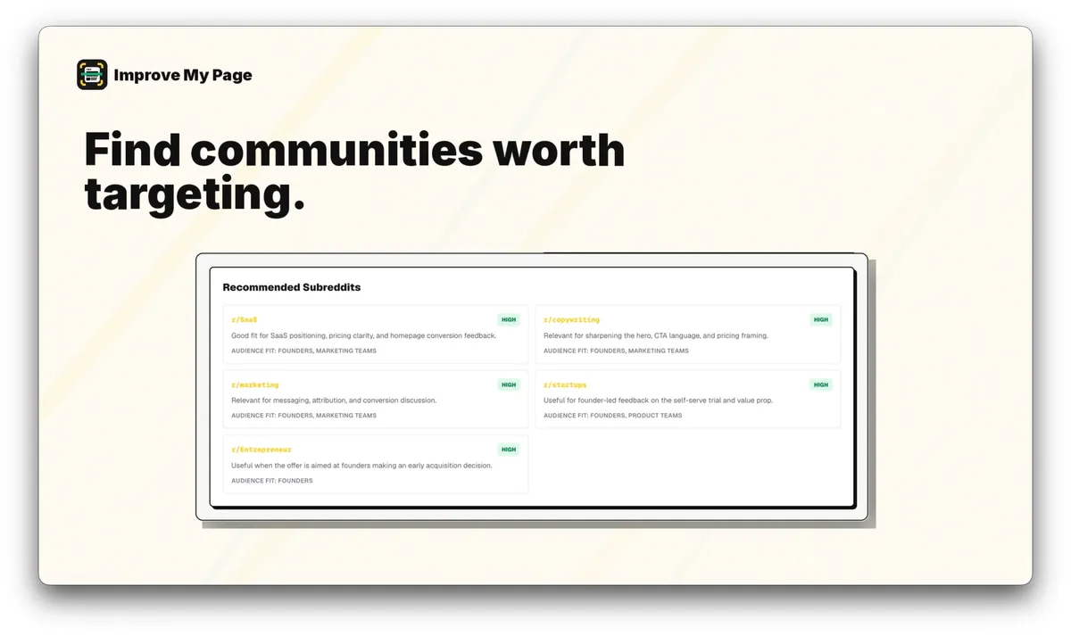 Improve my Page screenshot 5
