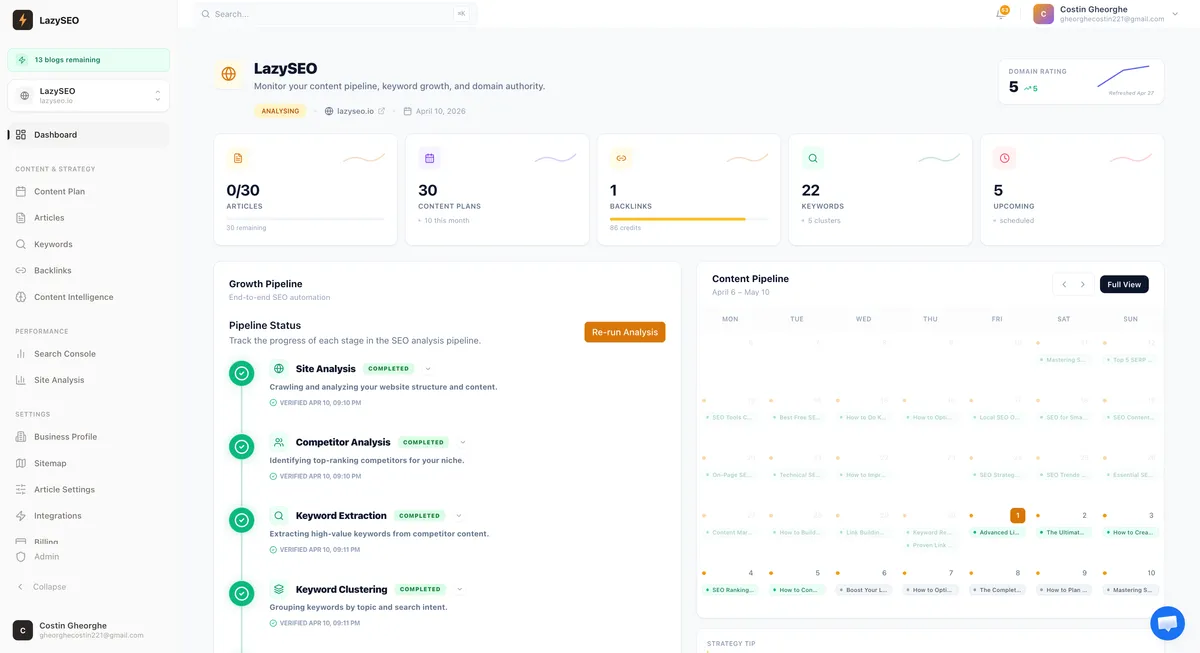 LazySEO screenshot 2