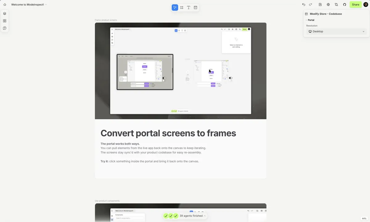 Modeinspect screenshot 3