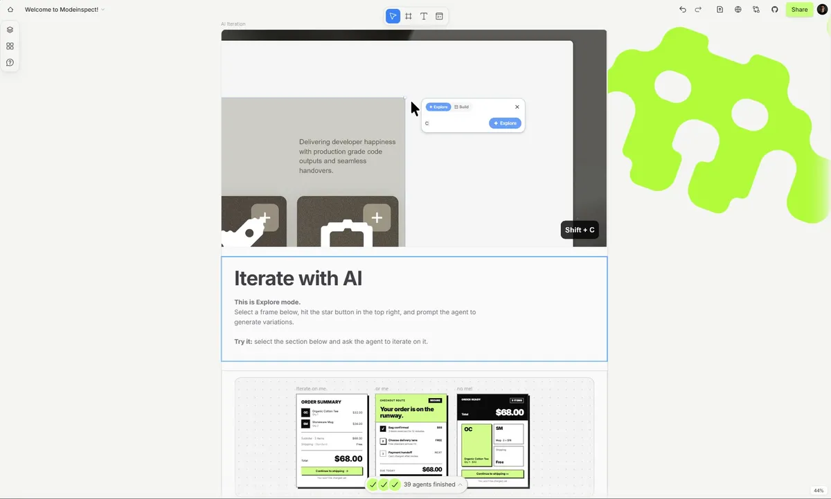 Modeinspect screenshot 2