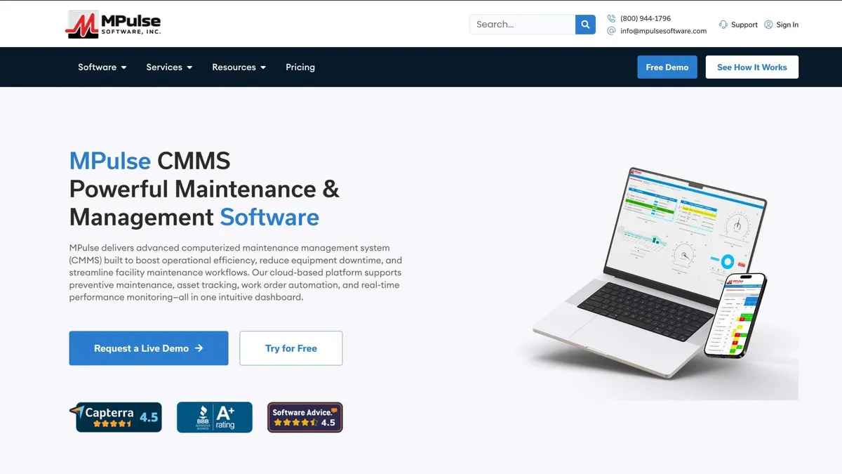 MPulse CMMS Software screenshot 2