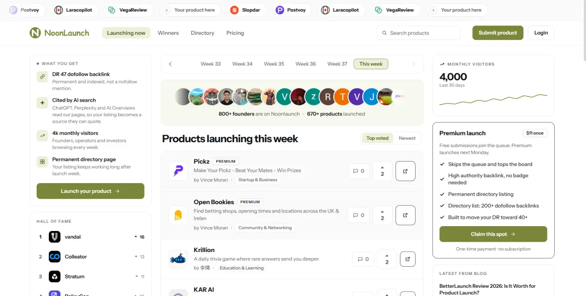 Noonlaunch screenshot 2