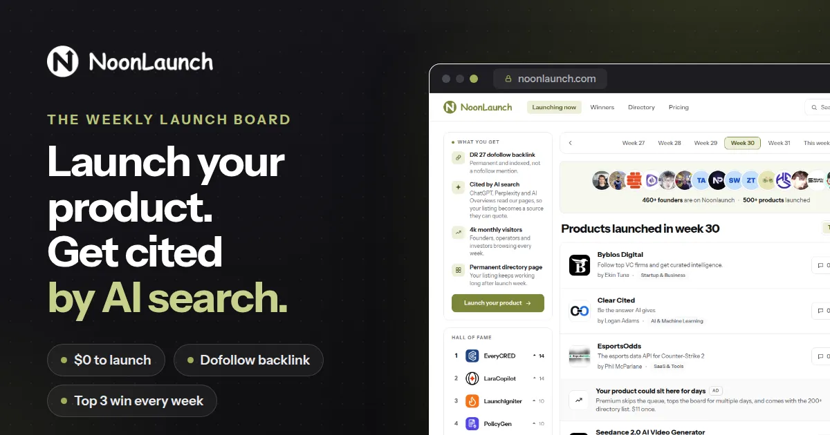 Noonlaunch screenshot 1