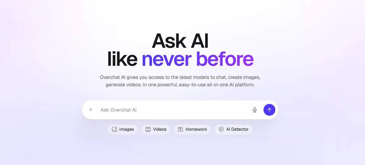 Overchat AI screenshot 2