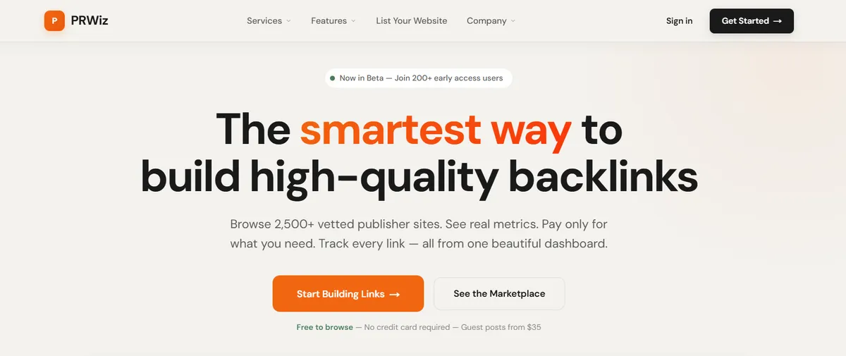 PRWiz screenshot 1