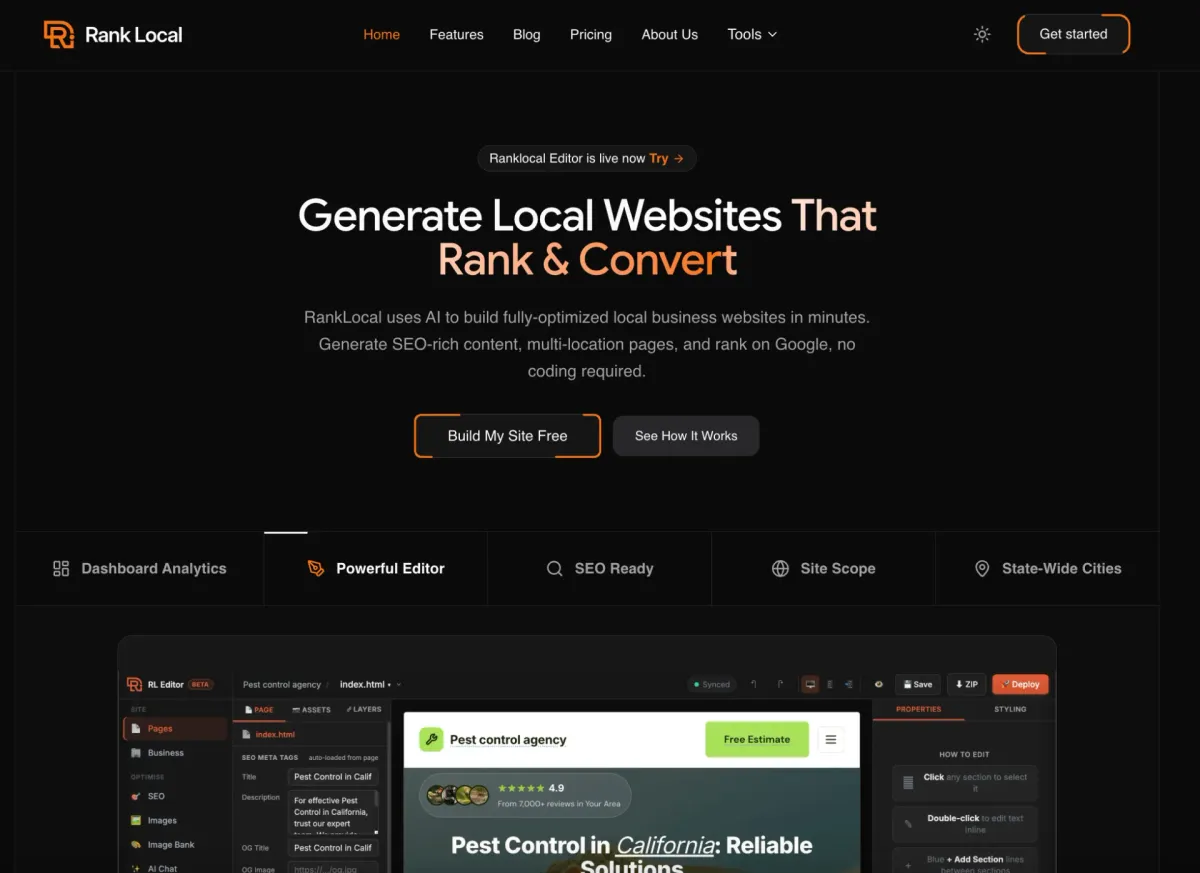 Ranklocal screenshot 1