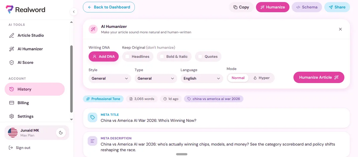 Realword AI screenshot 3