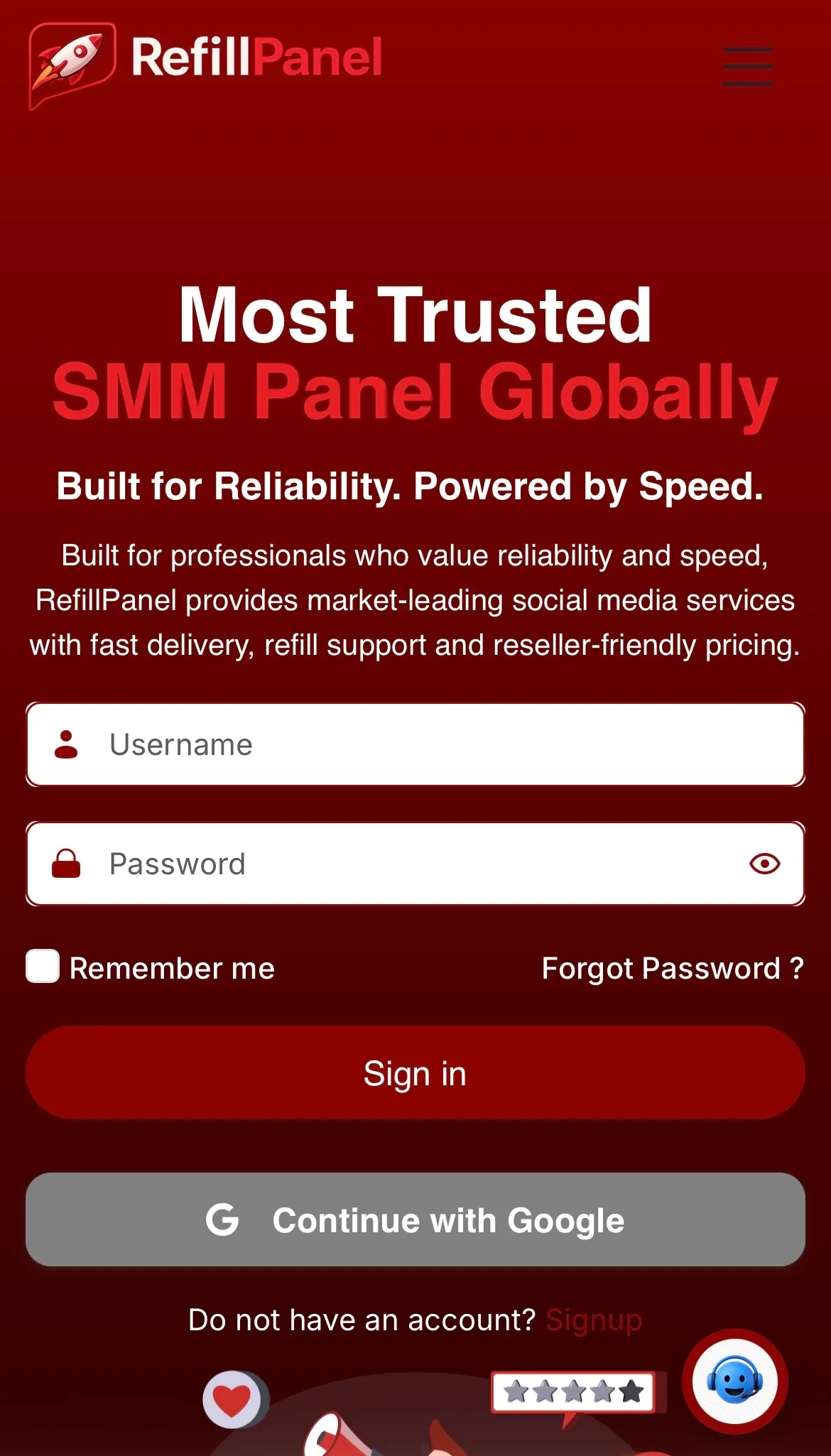 RefillPanel screenshot 1