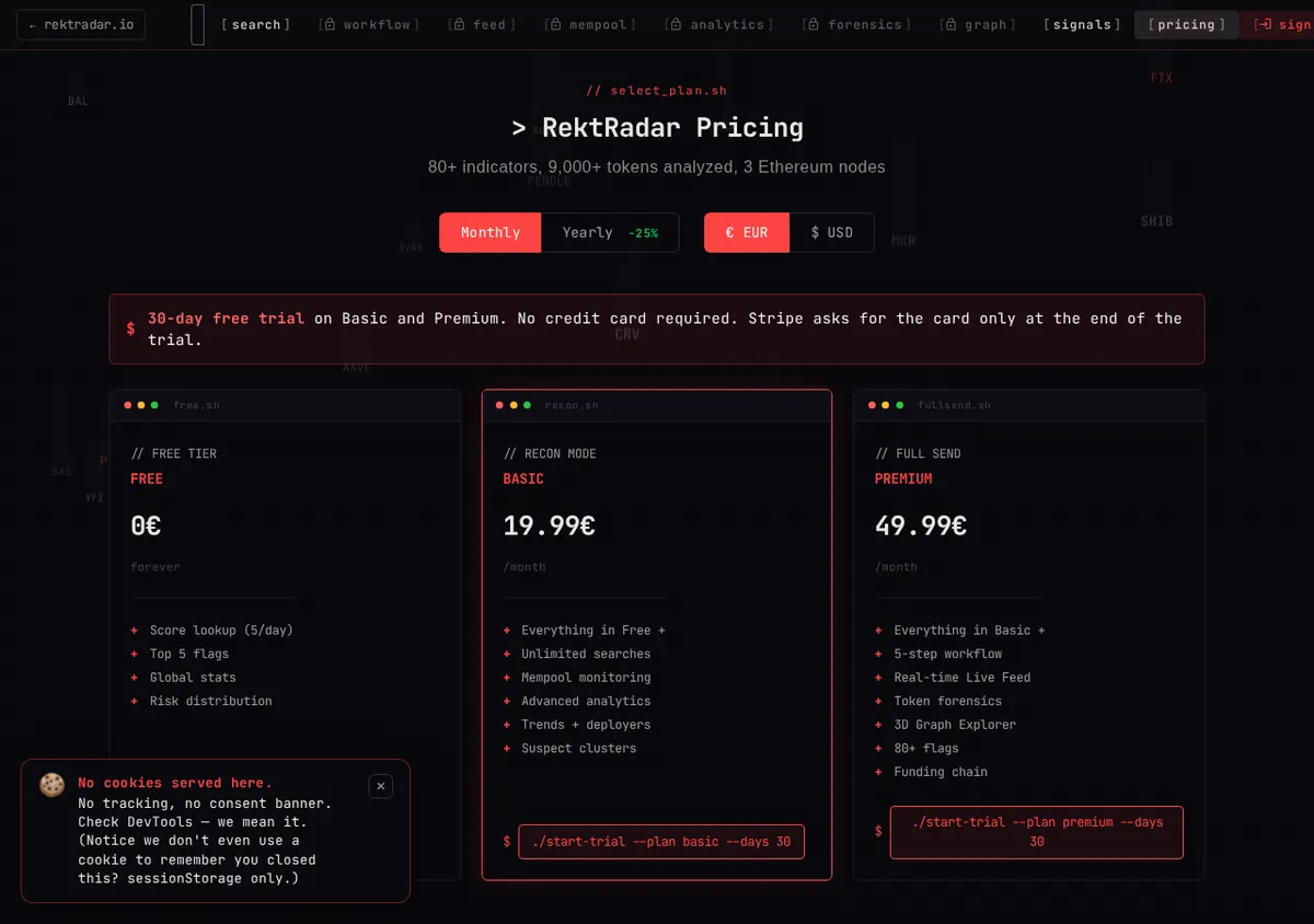 RektRadar screenshot 1