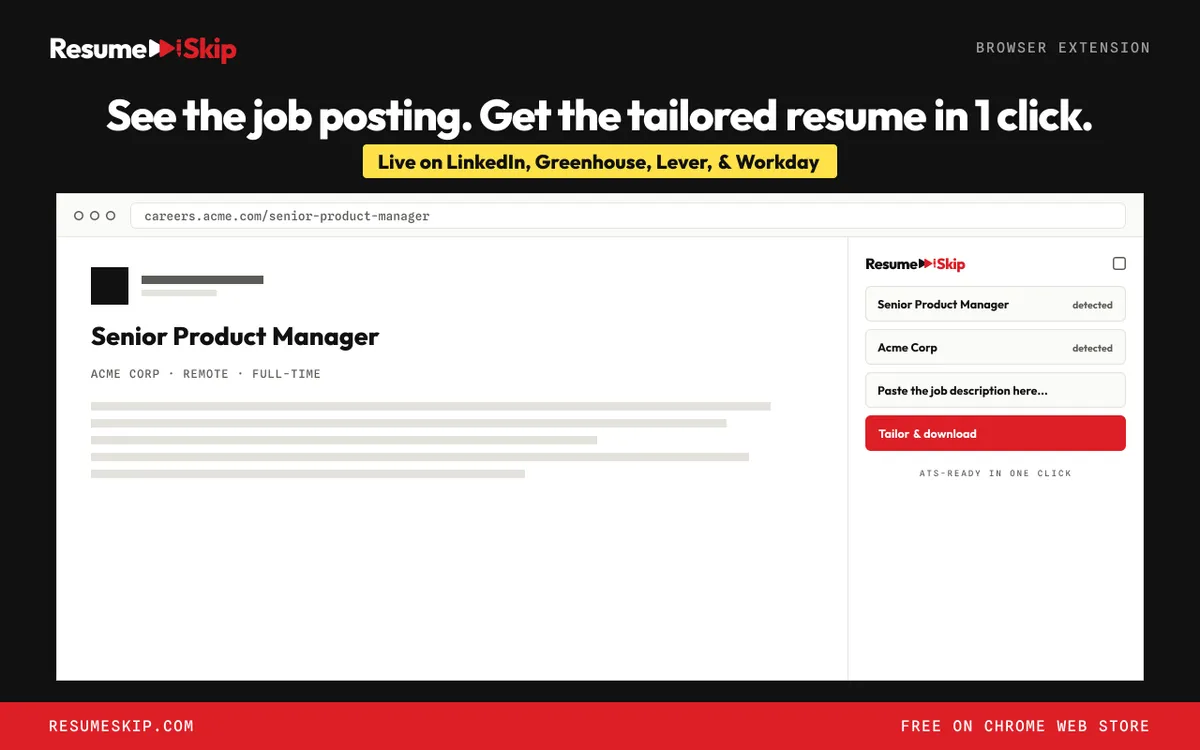 ResumeSkip screenshot 1