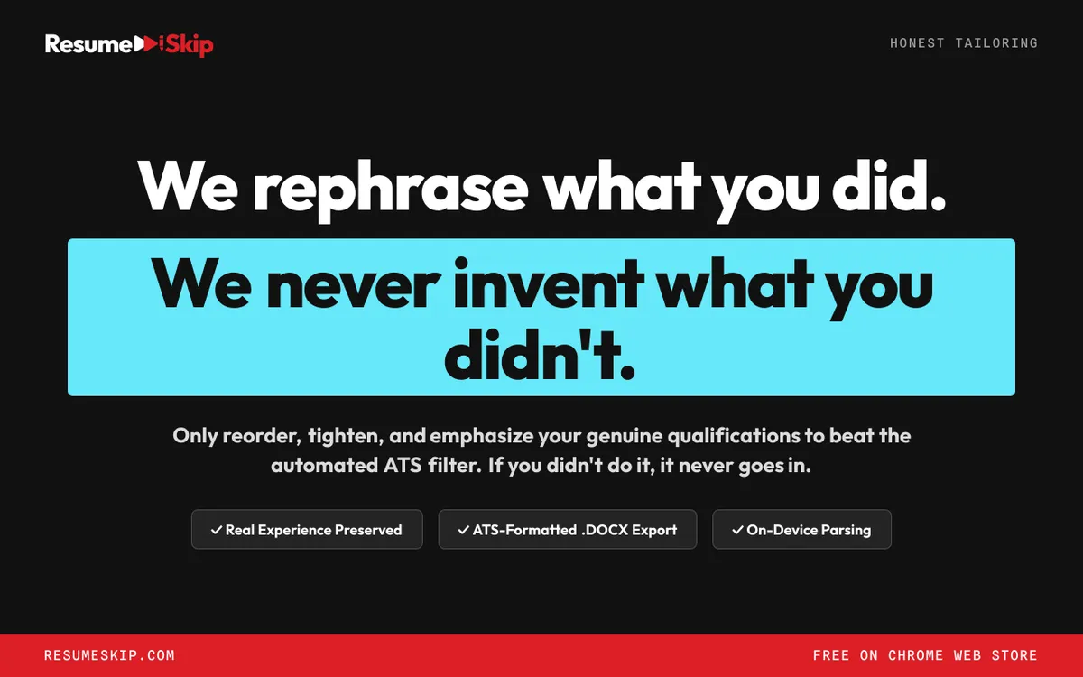 ResumeSkip screenshot 2