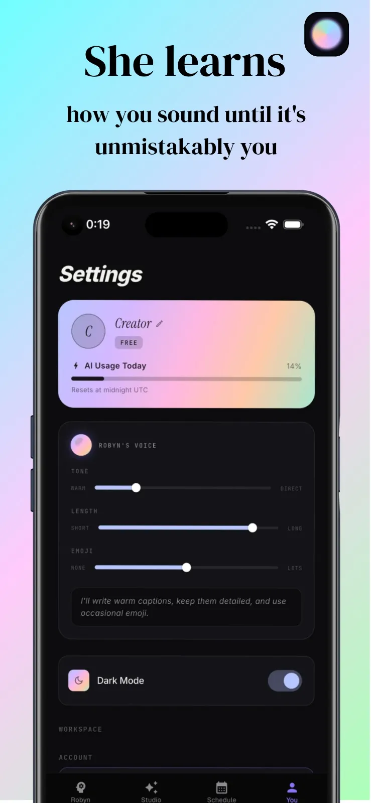 Robyn screenshot 3