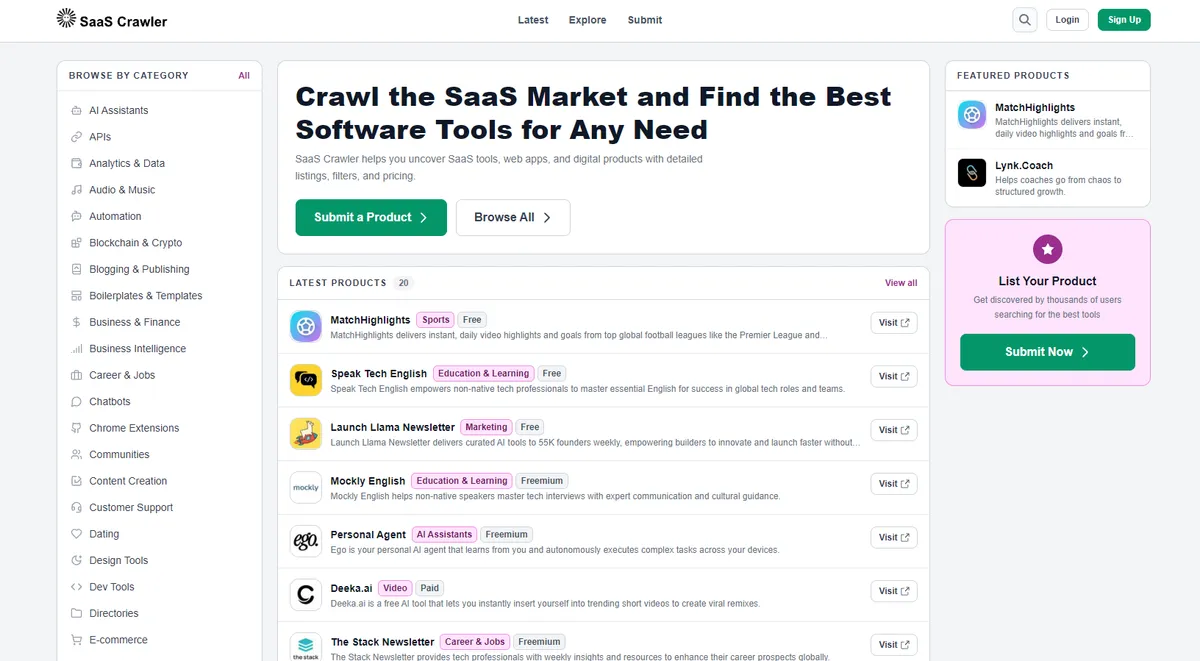 SaaS Crawler screenshot 2