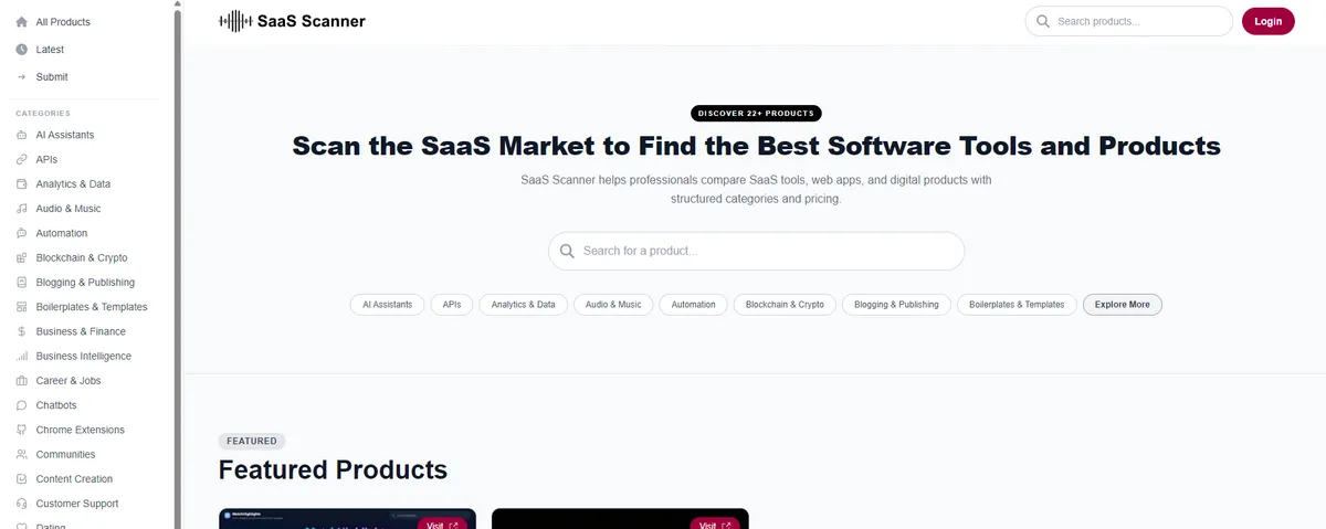 SaaS Scanner screenshot 1