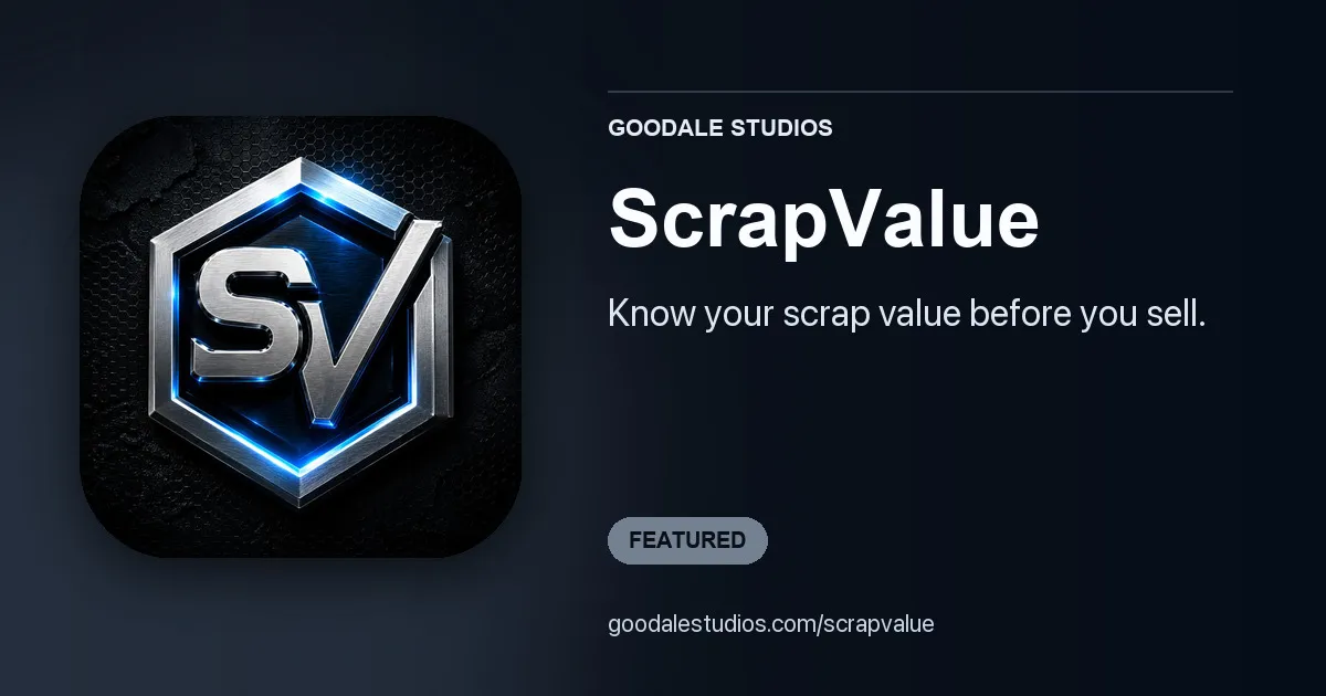 ScrapValue screenshot 1