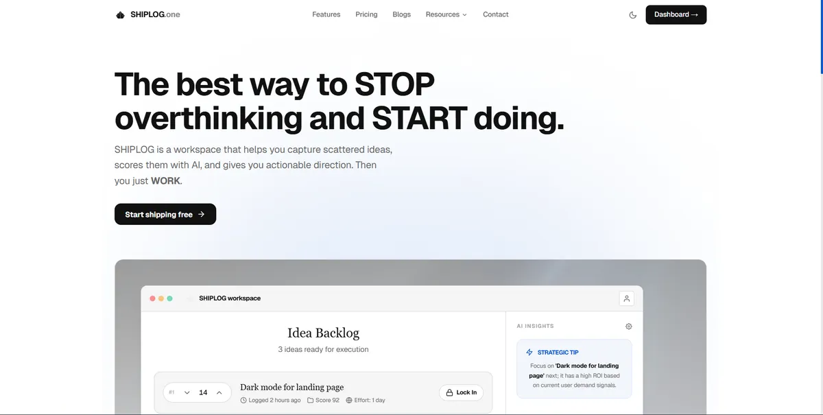 Shiplog screenshot 1
