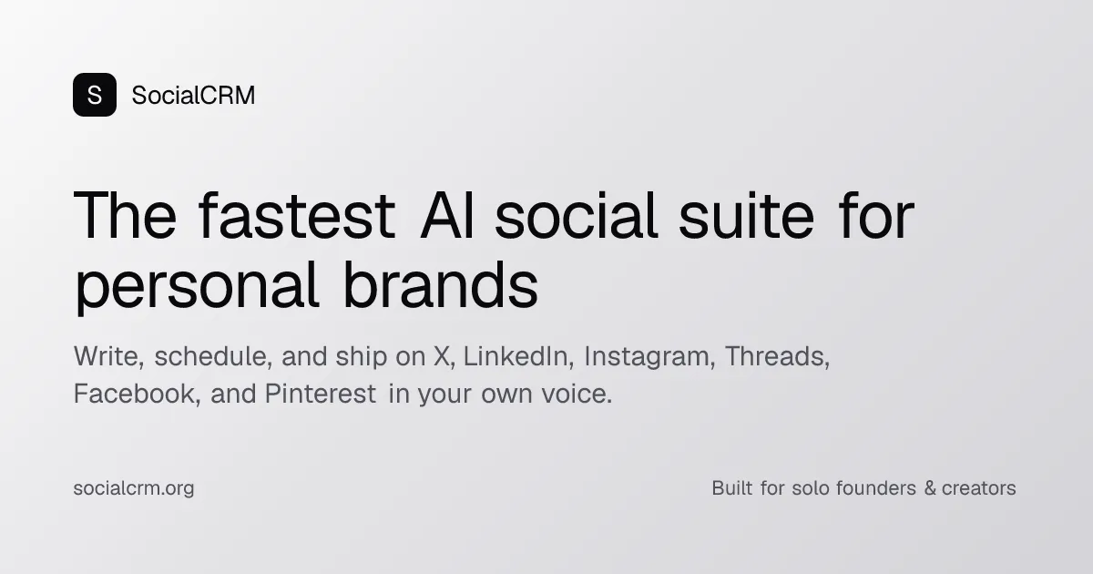 SocialCRM screenshot 1
