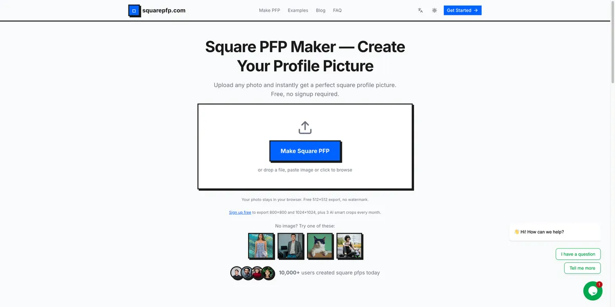 squarepfp.com screenshot 1