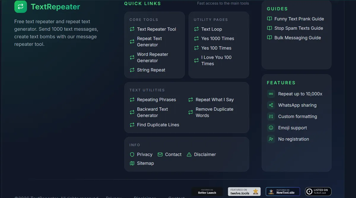 TextRepeater screenshot 2