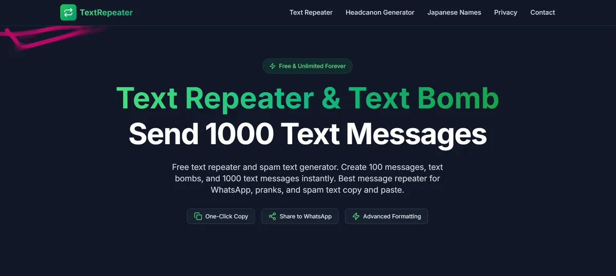 TextRepeater screenshot 1