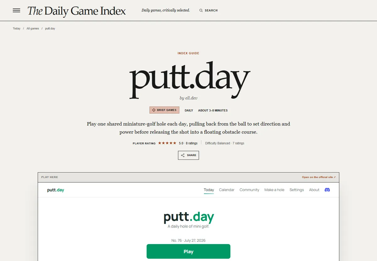 The Daily Game Index screenshot 3