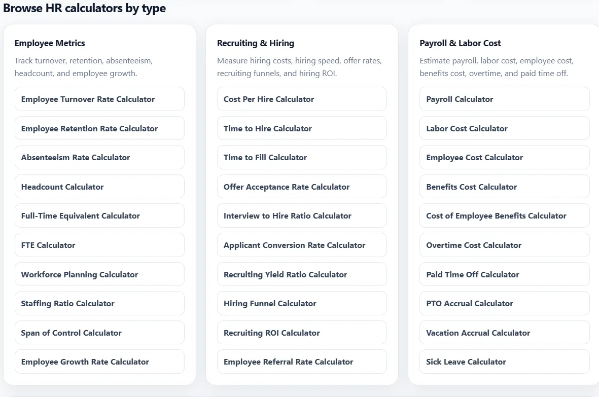 Tiny Calculators screenshot 4