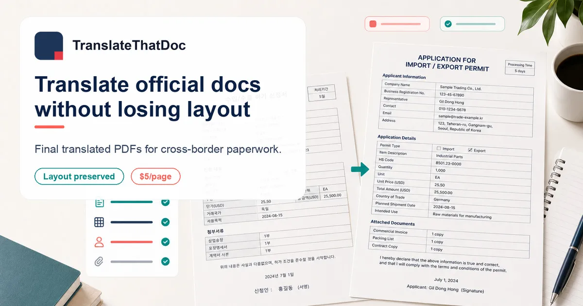 TranslateThatDoc screenshot 1