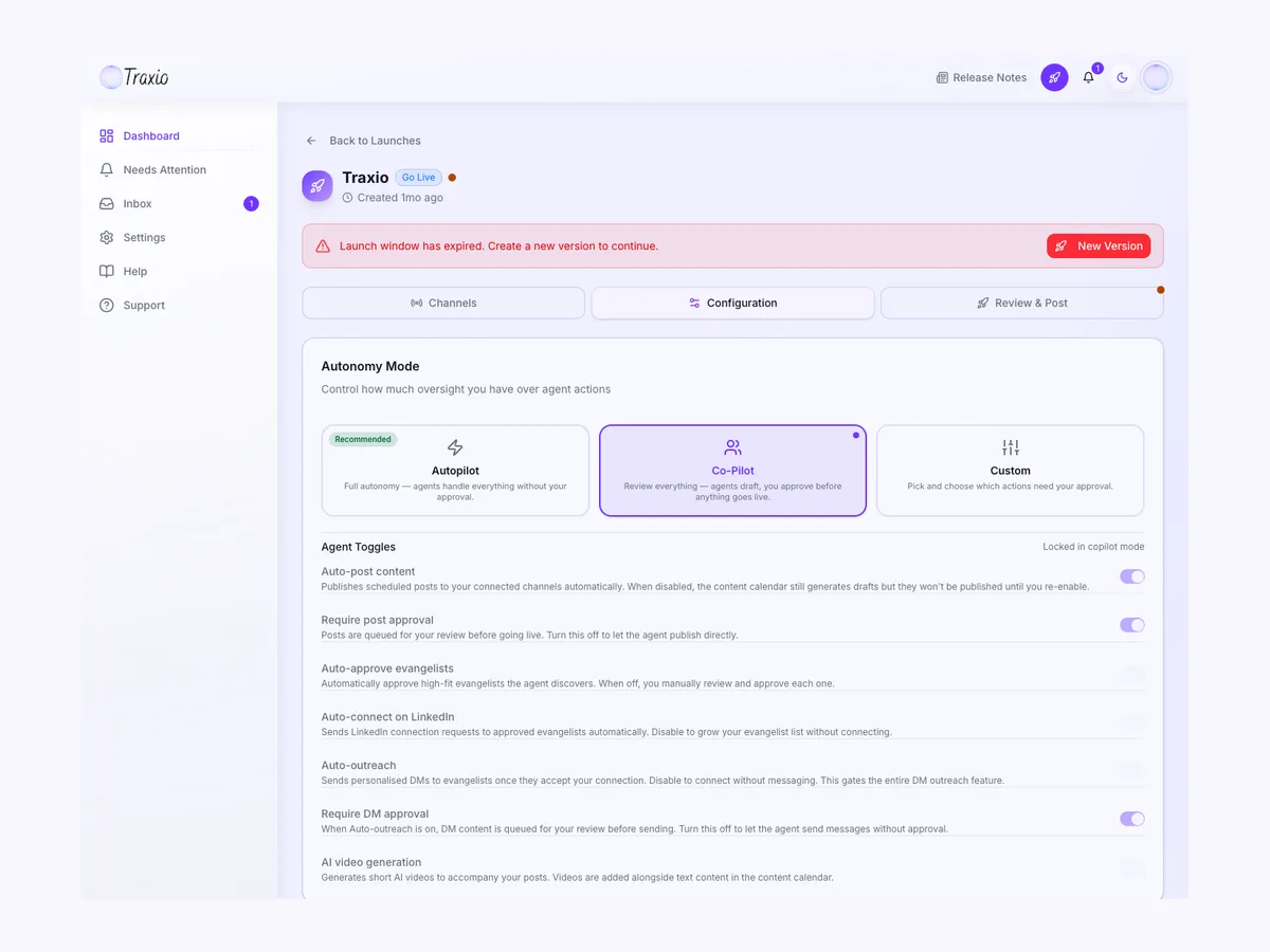 Traxio screenshot 2