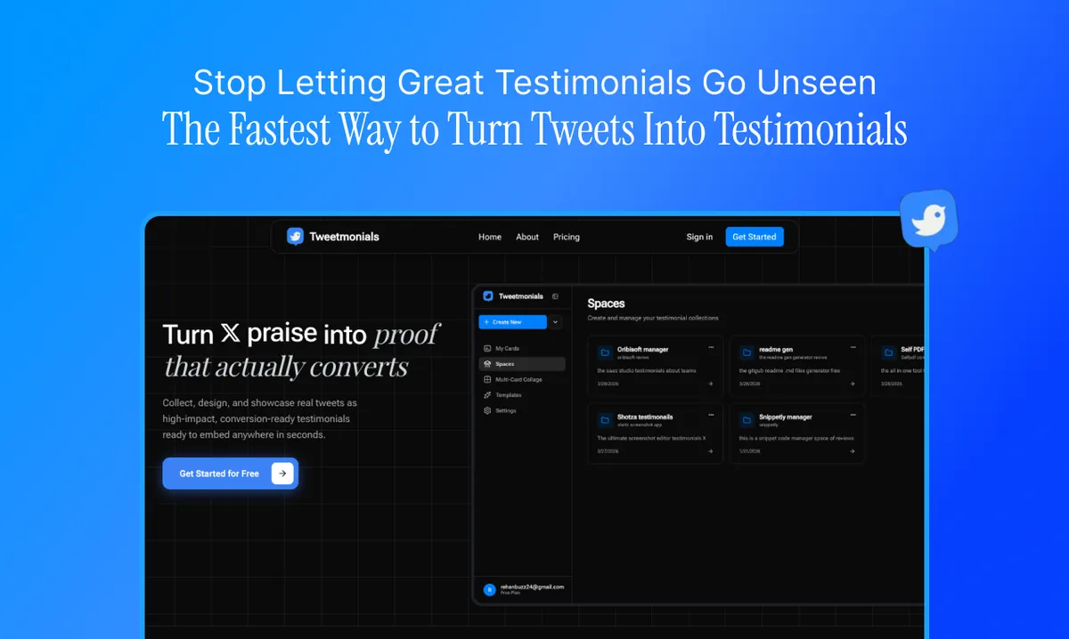 Tweetmonials screenshot 1