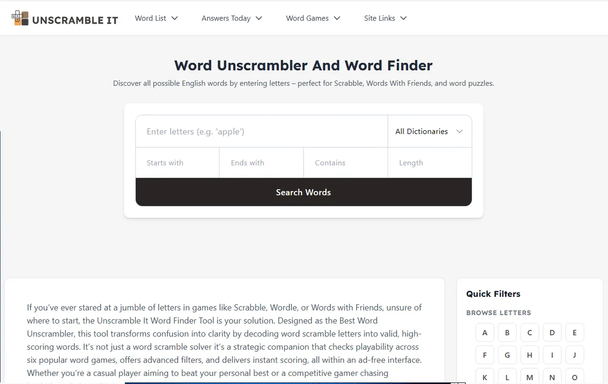 Unscramble it screenshot 1