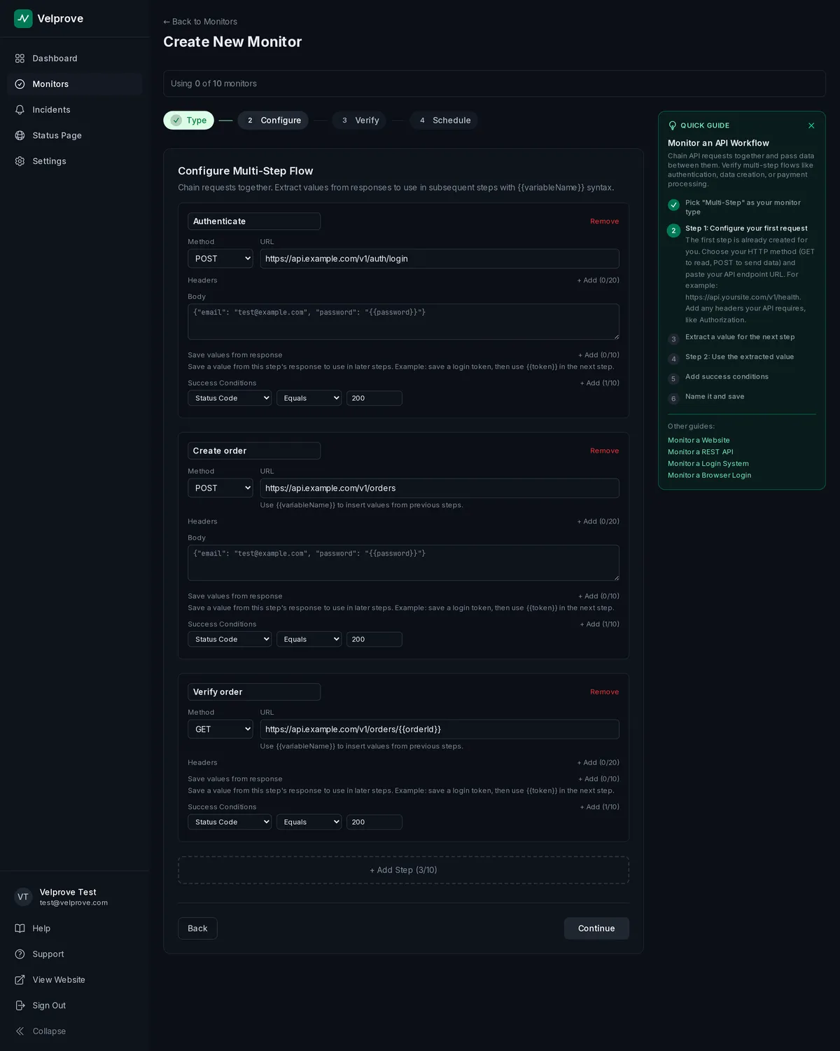 Velprove screenshot 3