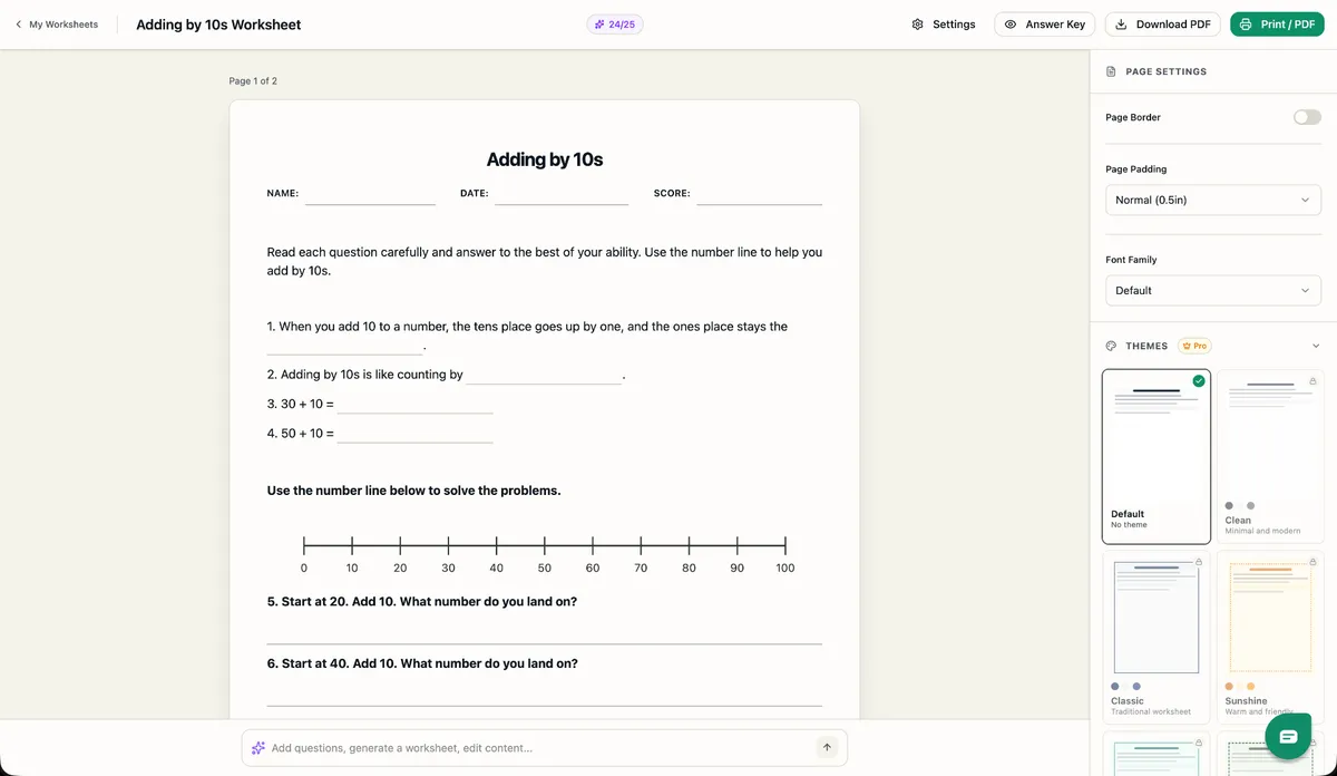 Worksheetly screenshot 3