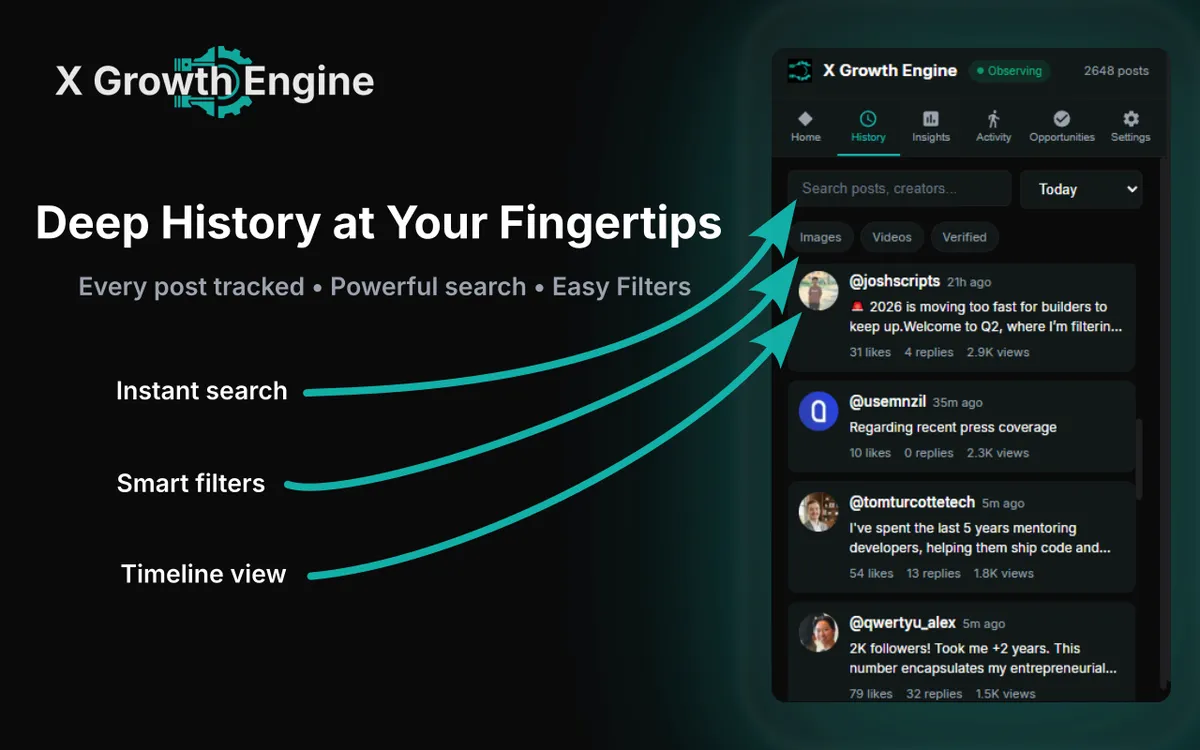 X Growth Engine screenshot 2